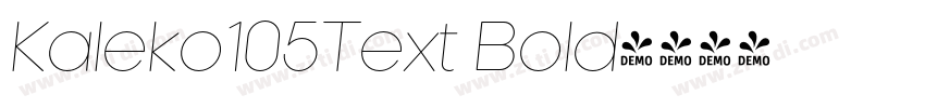 Kaleko105Text Bold字体转换